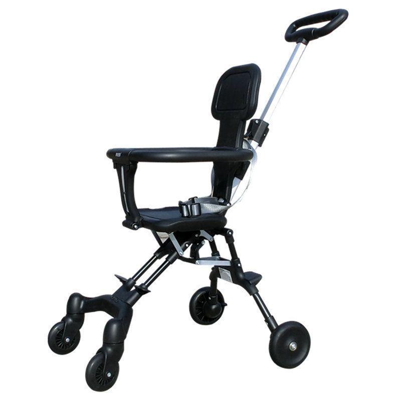 Portable Foldable Baby Stroller Two-Way Reversible Handcart Design