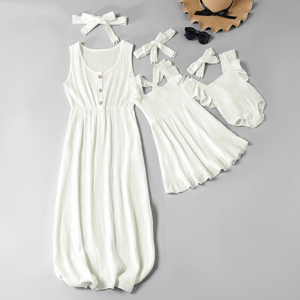 Mother Daughter Matching Dresses Mommy/Baby/Toddler Set