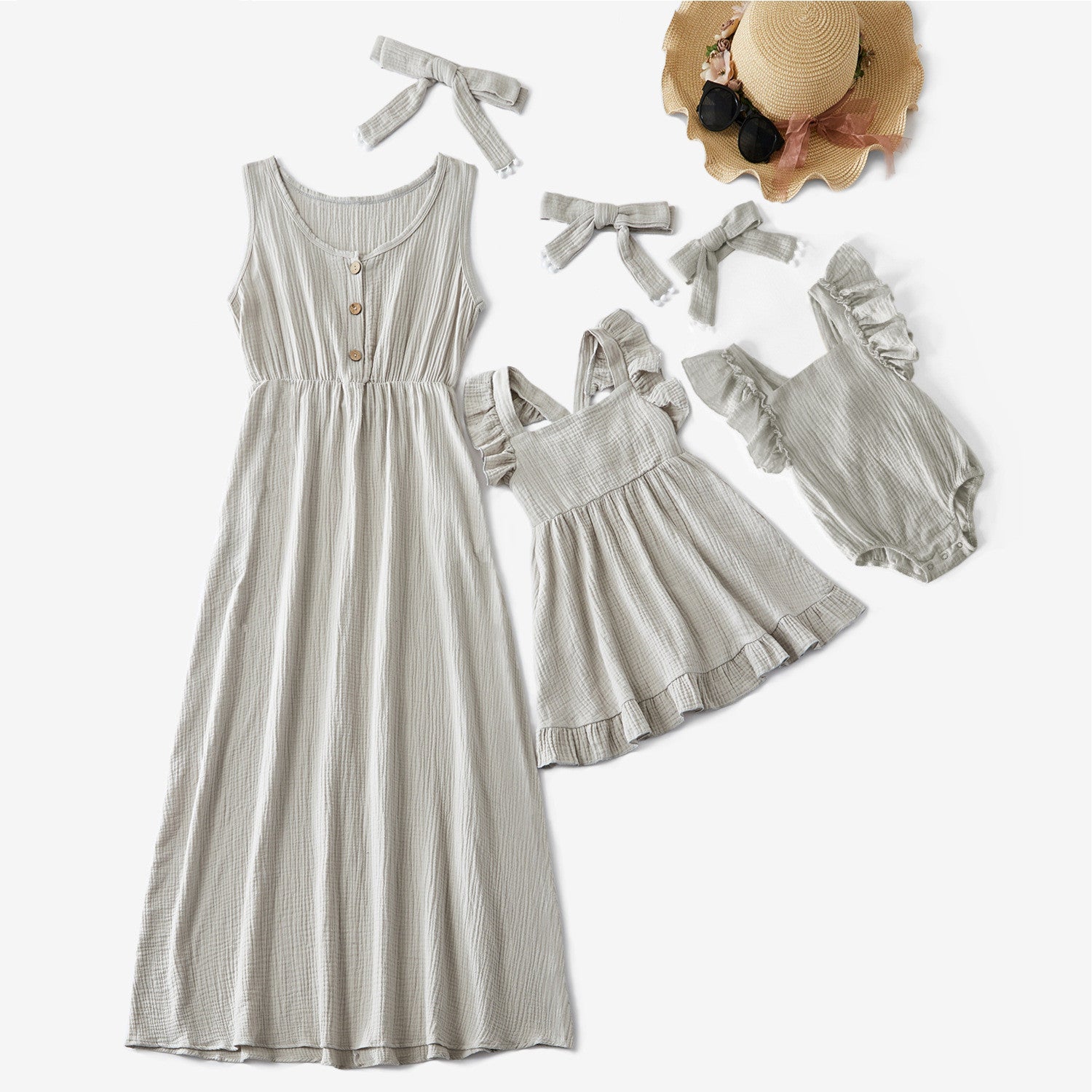 Mother Daughter Matching Dresses Mommy/Baby/Toddler Set