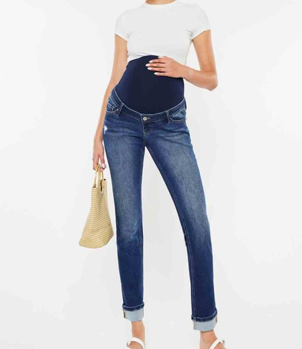 Teagan Maternity Straight Fit - Dark Jeans