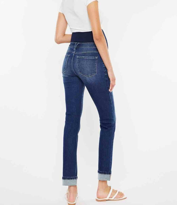 Teagan Maternity Straight Fit - Dark Jeans