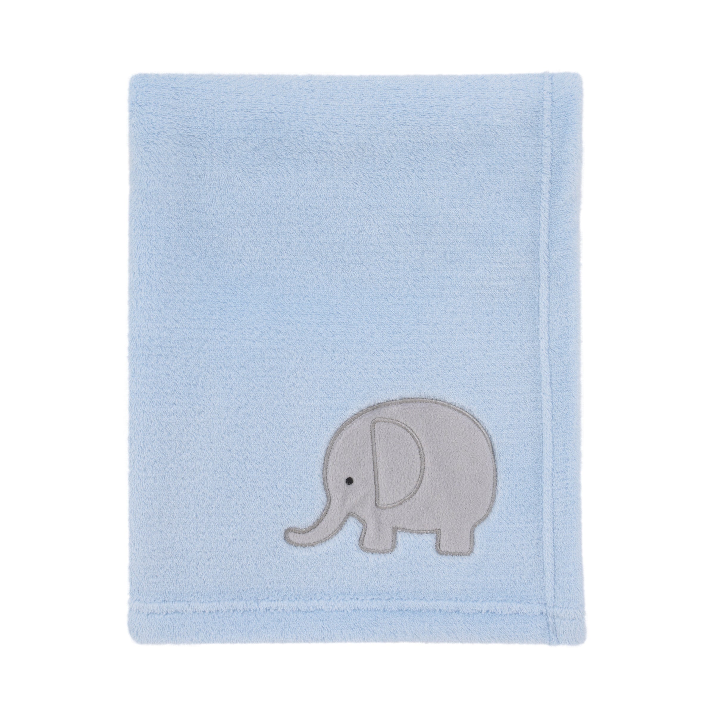 NoJo Dreamer Elephant Blue, Grey 8 Piece Nursery Crib Bedding Set