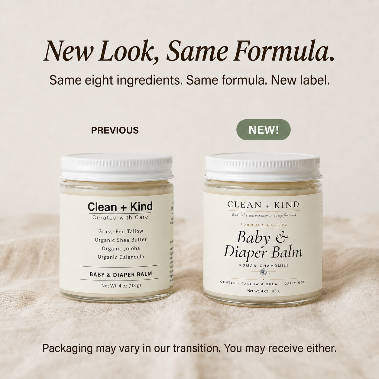 Baby & Diaper Balm — Shea Butter & Roman Chamomile, 4 oz