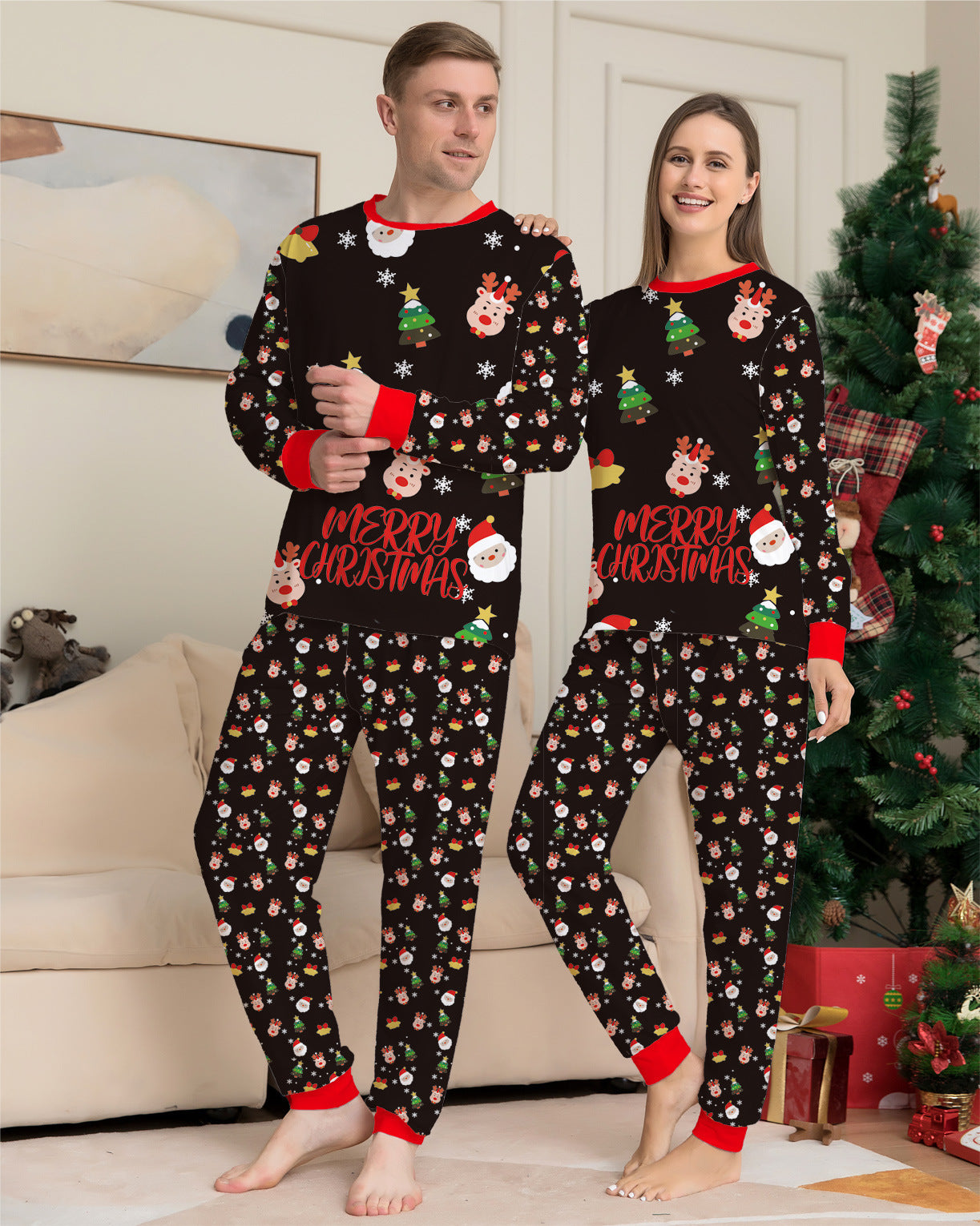 Family Christmas Matching Pajama Sets (Sleepwear)