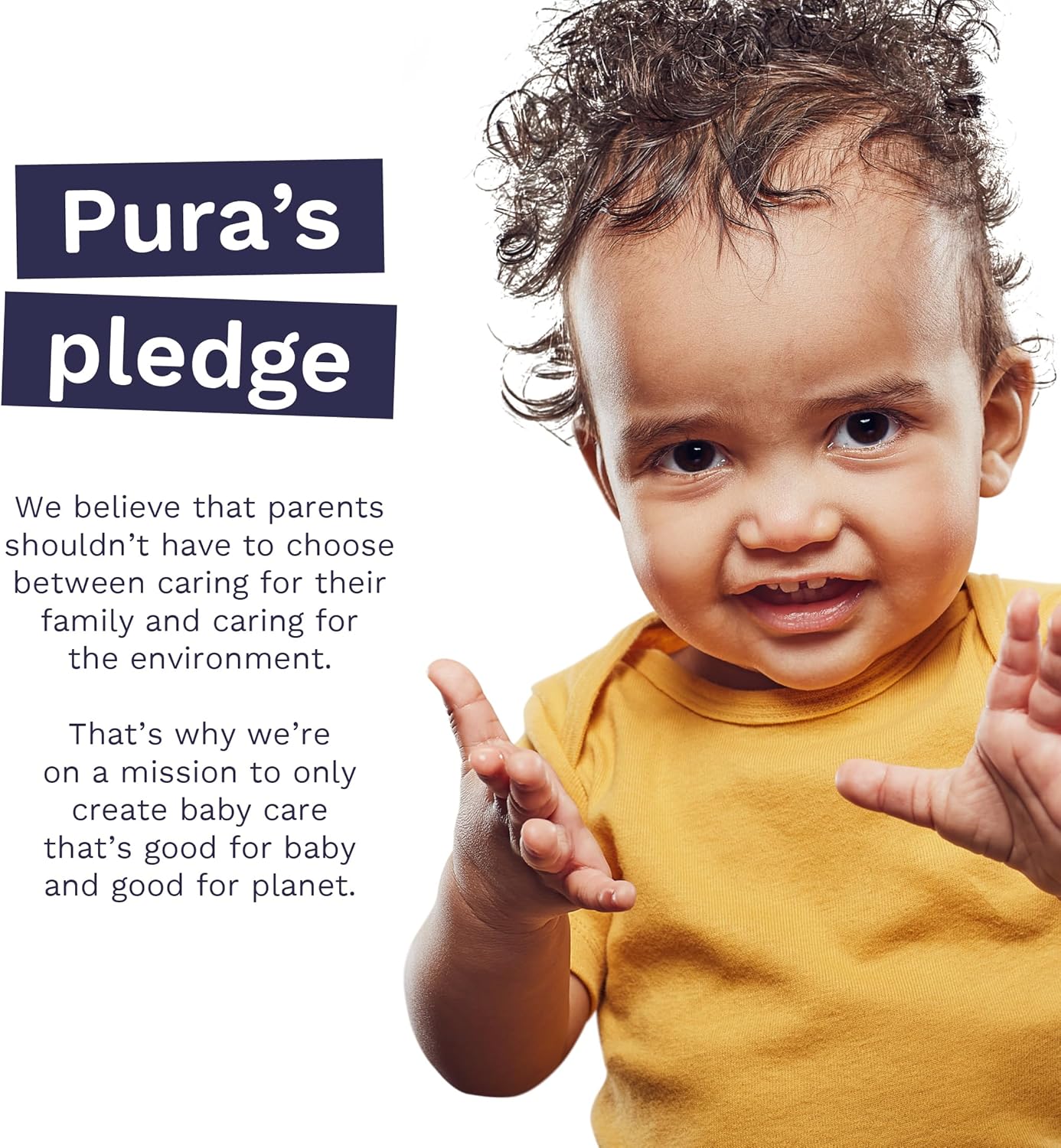 Pura Natural Sensitive Baby Wipes, 99% Water, Unscented & Hypoallergenic, Suitable for Sensitive & Eczema-prone Skin, EWG Verified