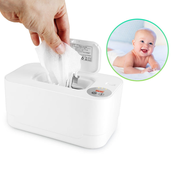 Baby Wipe Warmer Dispenser With 3 Temperature Settings and Night Light