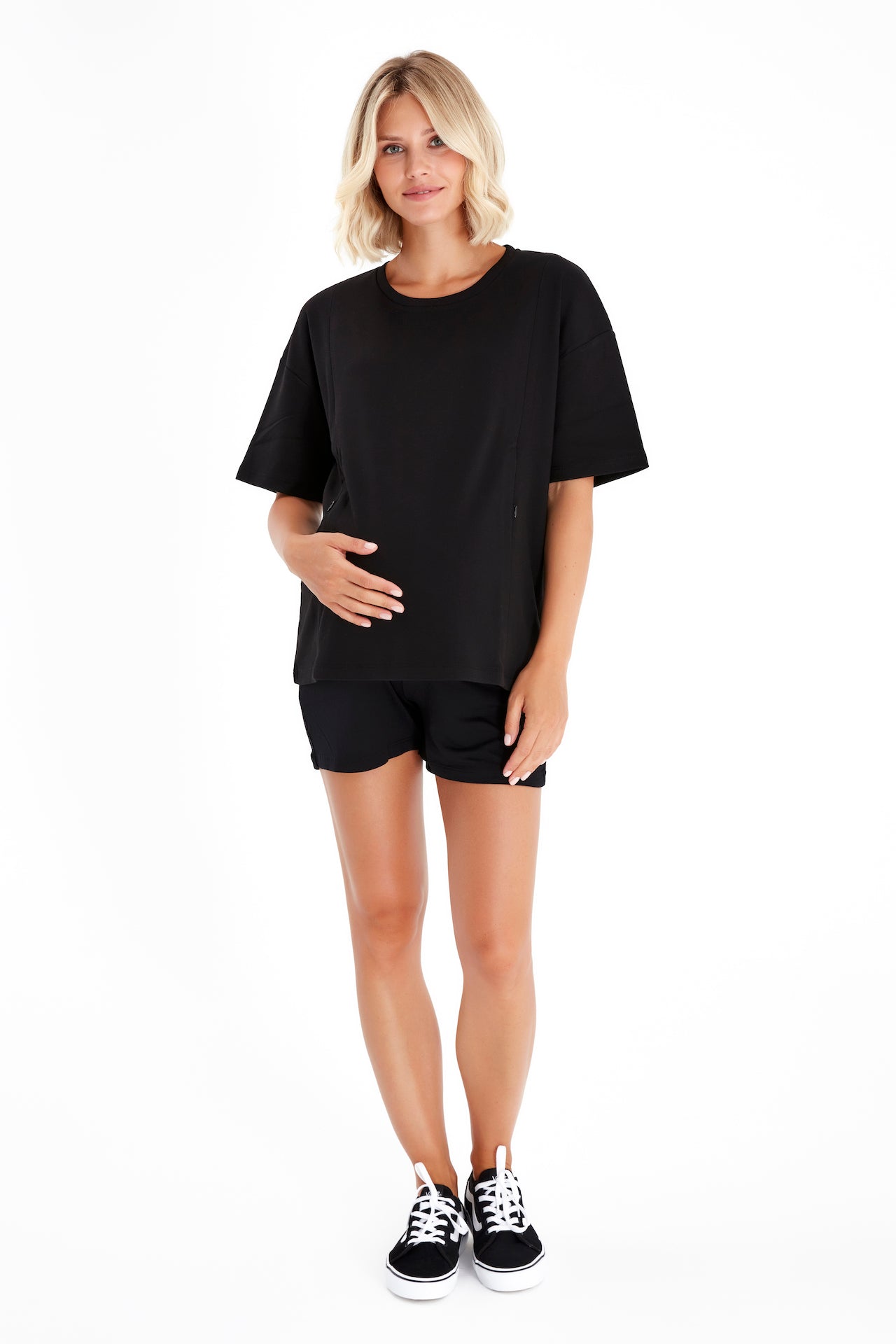 Anytime Side Zip Maternity/Nursing T-Shirt