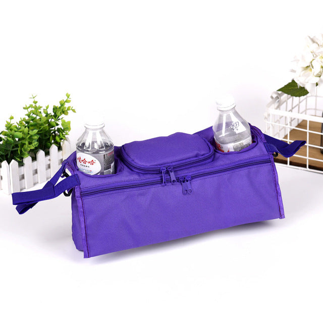 Baby Stroller Organizer Bag with Bottle Cup Holder