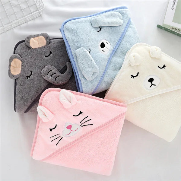 Newborn/Toddler Baby Hooded Super Soft Bath Towel