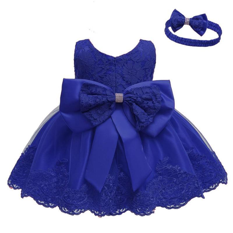 Modern luxury Baby Elegant Baby Girls 1st Year Birthday Dress