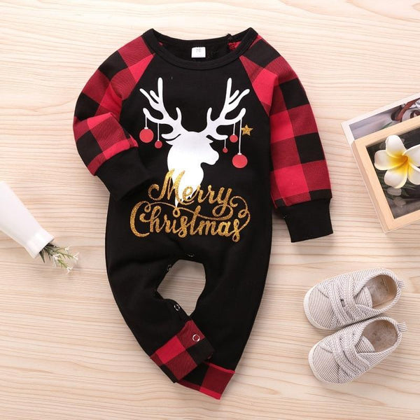 Merry Christmas  Long Sleeve Romper for 0-24 months