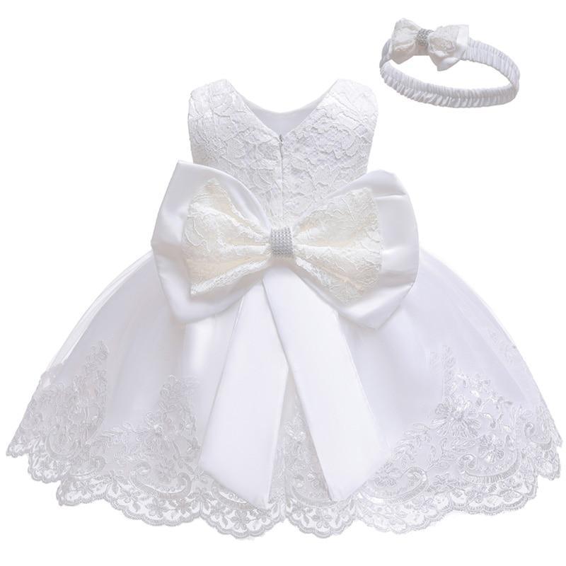 Modern luxury Baby Elegant Baby Girls 1st Year Birthday Dress