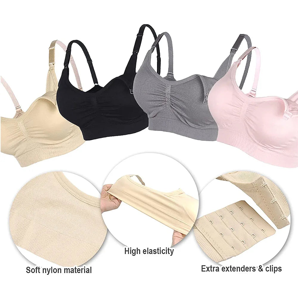 Wire-Free Maternity Nursing Bra – Breathable