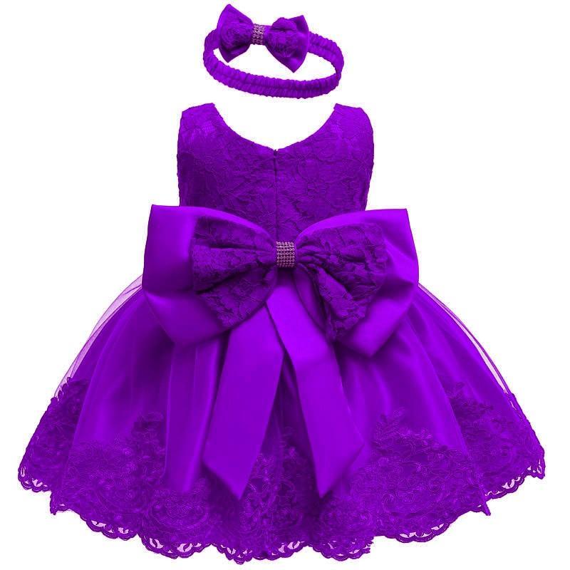 Modern luxury Baby Elegant Baby Girls 1st Year Birthday Dress