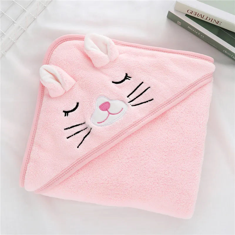 Newborn/Toddler Baby Hooded Super Soft Bath Towel