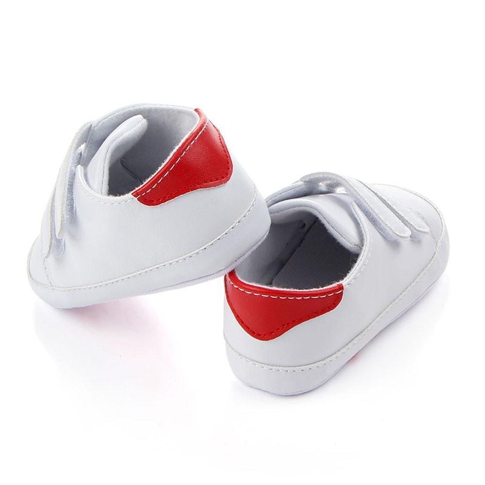 White Soft Sole Baby Sneakers – Infant & Toddler