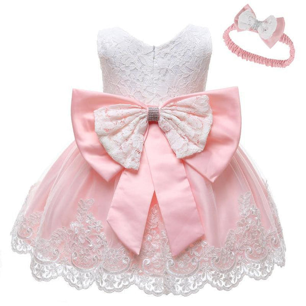 Modern luxury Baby Elegant Baby Girls 1st Year Birthday Dress