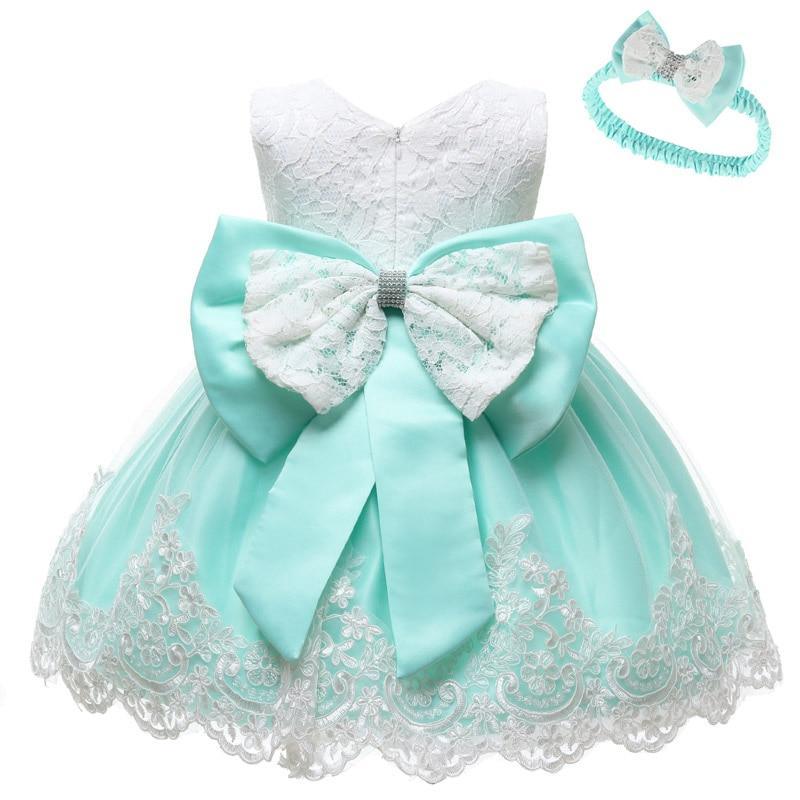 Modern luxury Baby Elegant Baby Girls 1st Year Birthday Dress