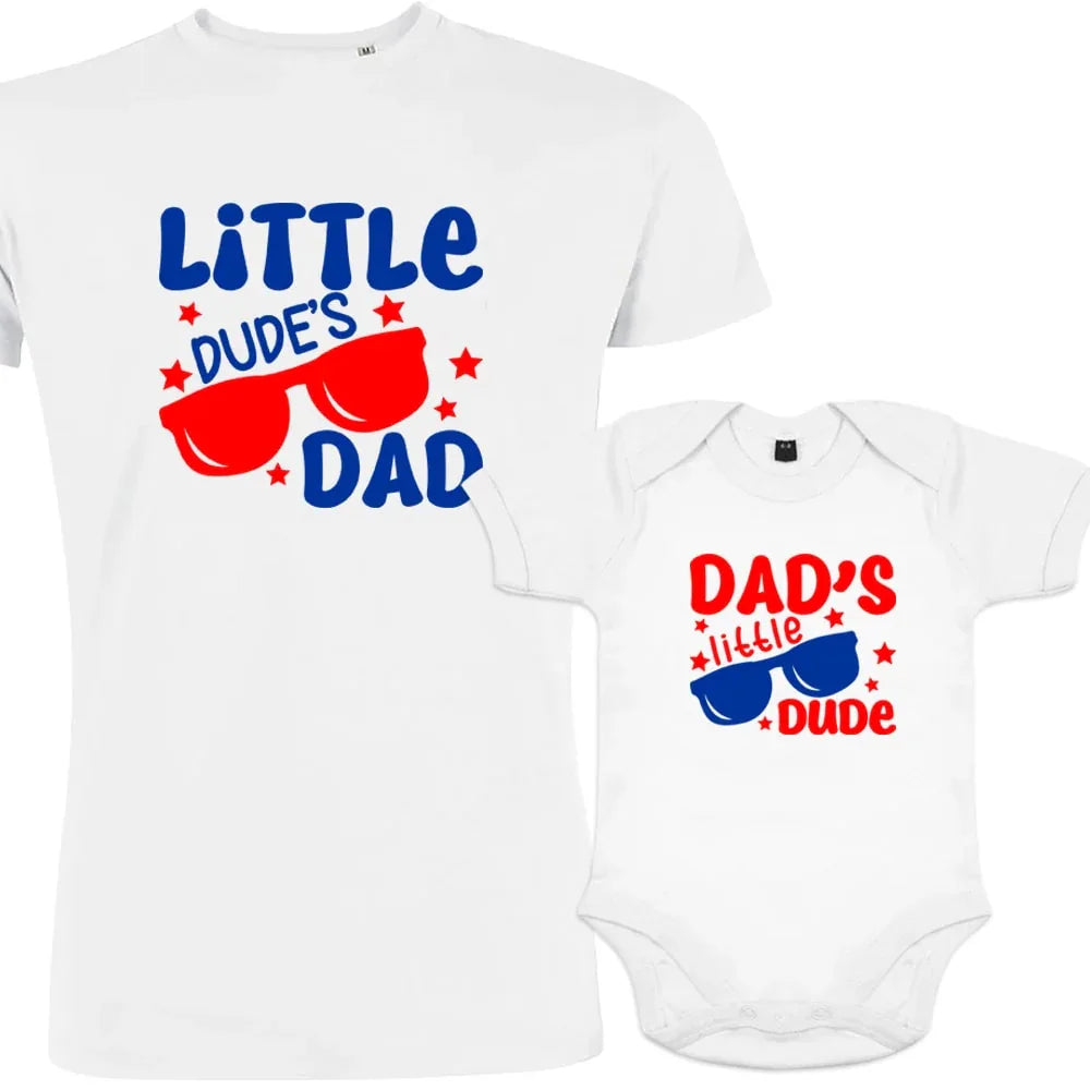 Little Dude's Graphic Tee Matching Set(Organic Cotton)