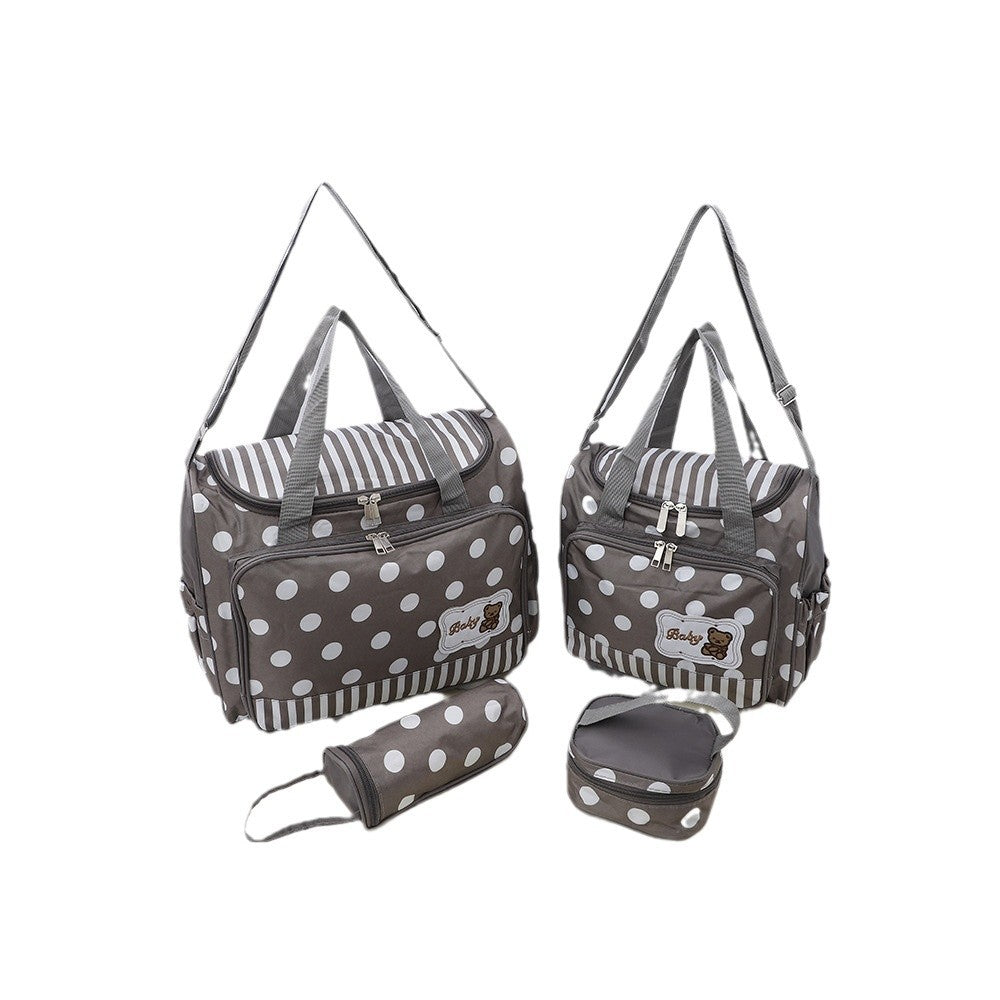Maternity Waterproof Polka Dot Diaper Bag