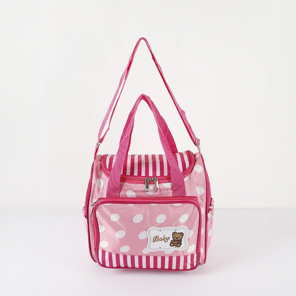 Maternity Waterproof Polka Dot Diaper Bag