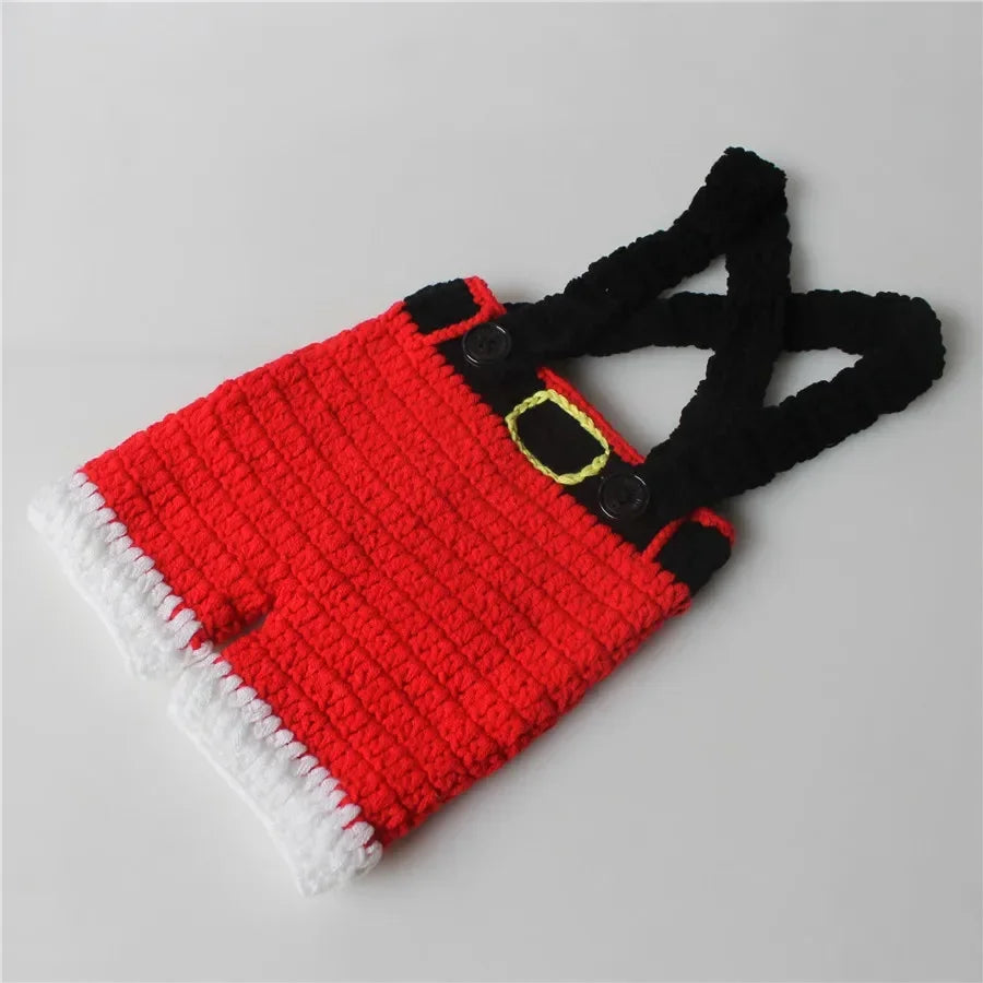 Newborn Knitted Santa Outfit- Costume
