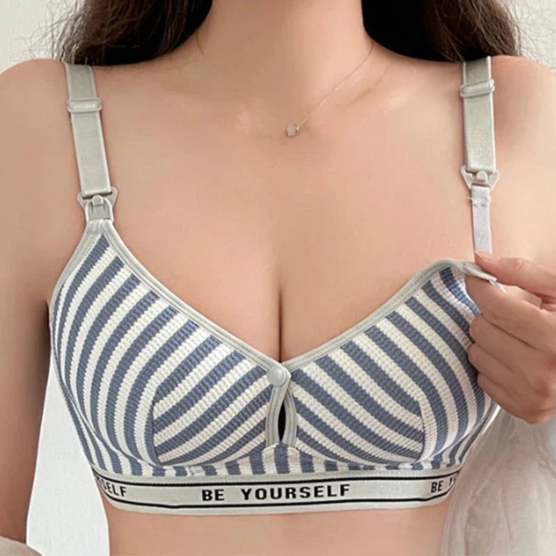 Lightweight Cotton Maternity Breastfeeding Bra