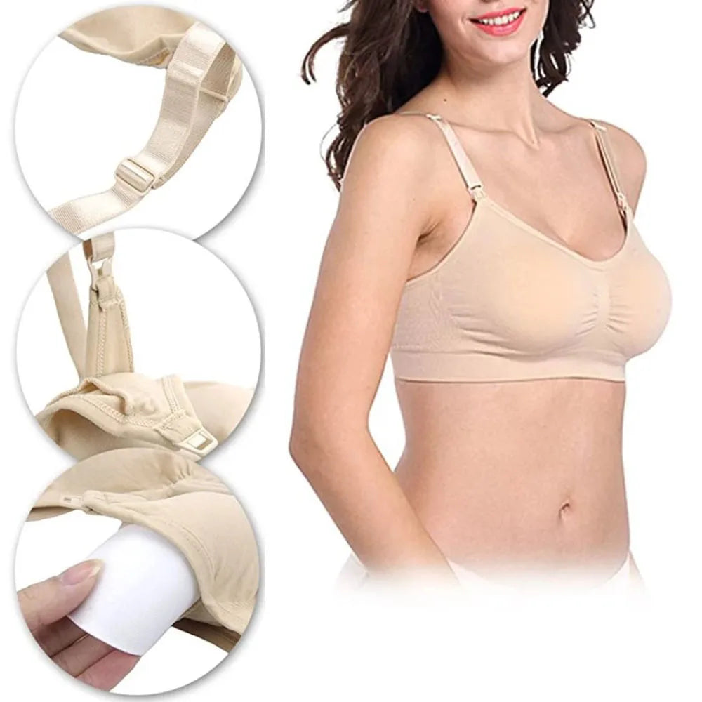 Wire-Free Maternity Nursing Bra – Breathable