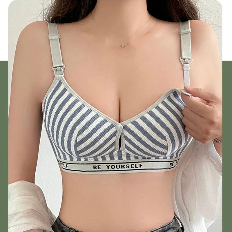 Lightweight Cotton Maternity Breastfeeding Bra