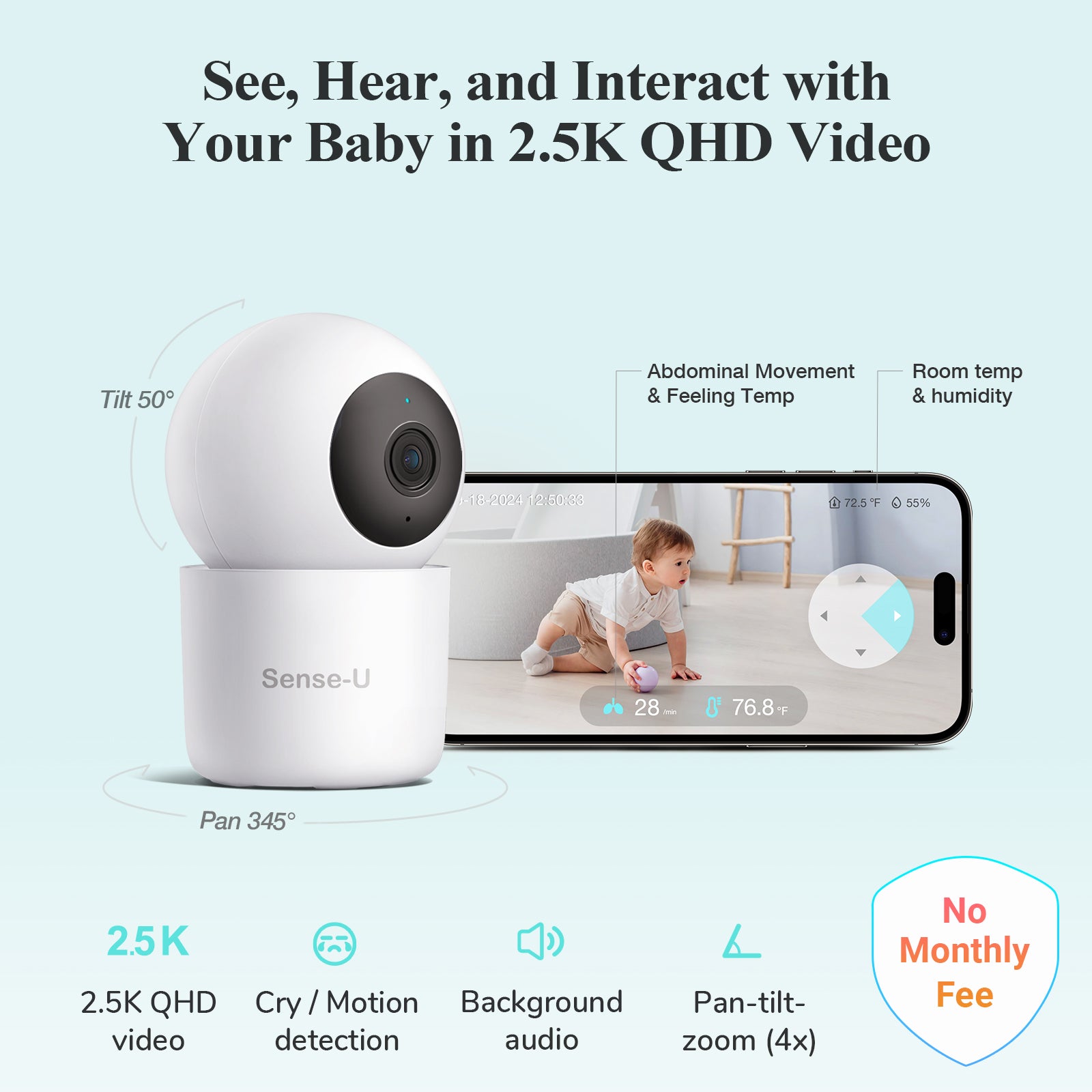 Wireless  (clip on) Pro Baby Monitor