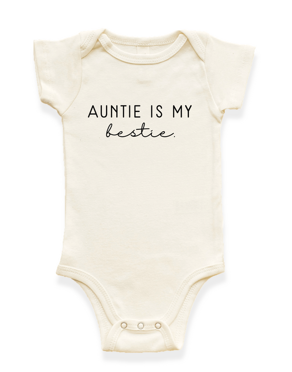 Auntie is my Bestie Organic Baby Bodysuit