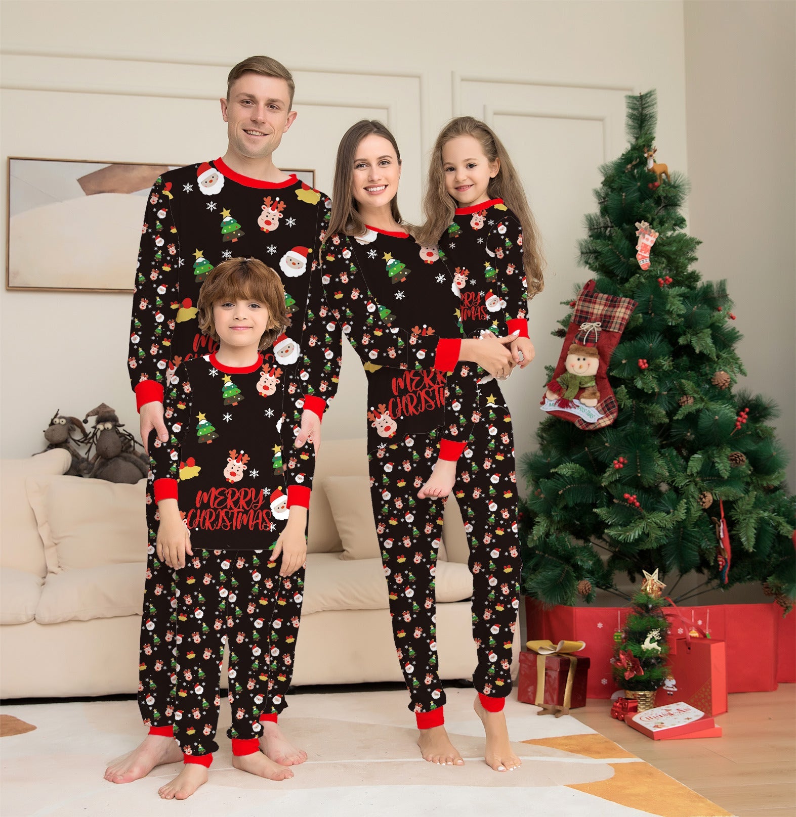 Family Christmas Matching Pajama Sets (Sleepwear)