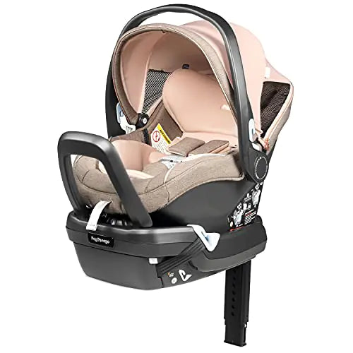 Peg Perego Primo Viaggio 4-35 Nido K | Rear Facing Infant Car Seat | Includes Base with Load Leg & Anti-Rebound Bar | For Babies 4 to 35 lbs | Mon Amour | Pink- # BAGEG1210003