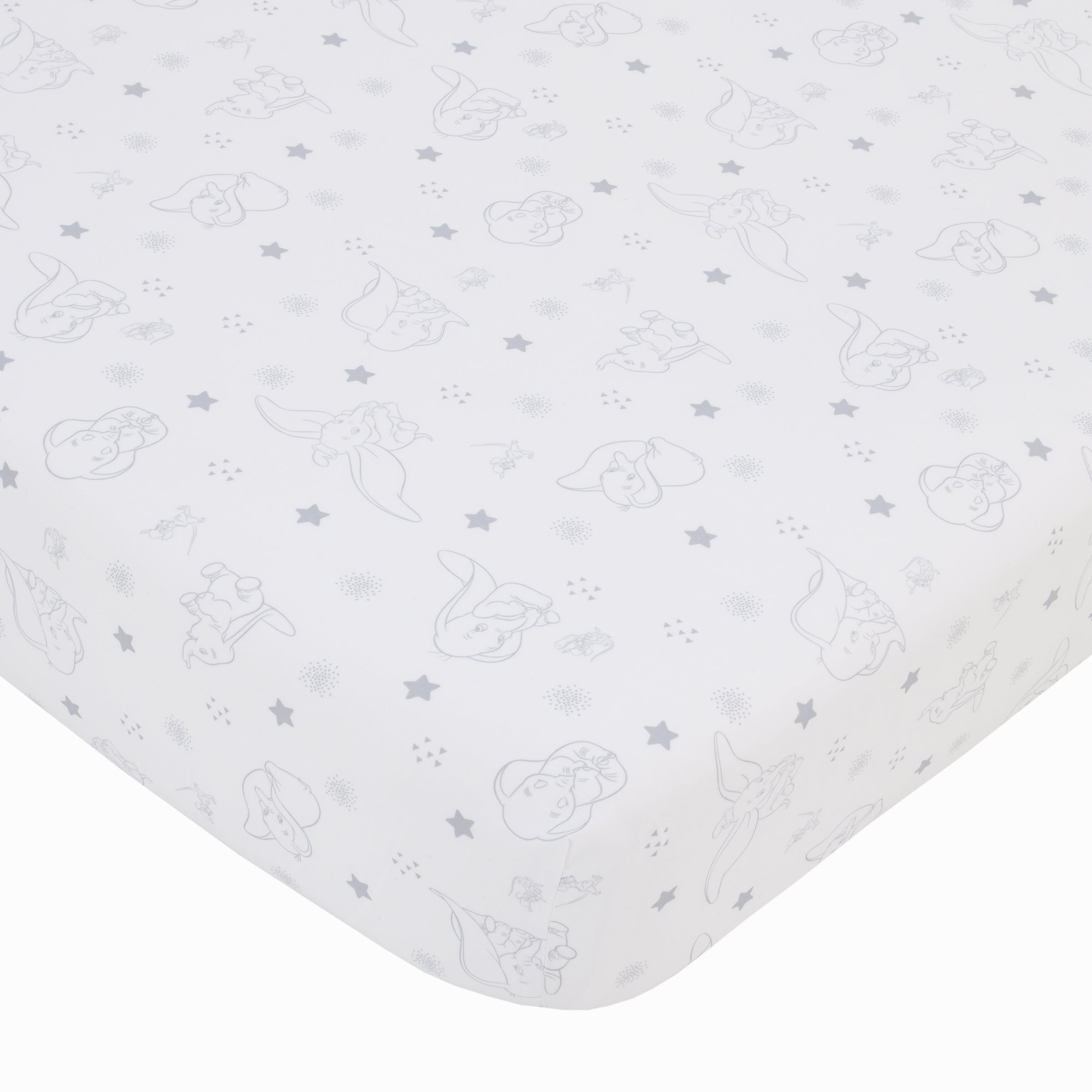Disney Dumbo Shine Bright Lil Star 4 Piece Nursery Crib Bedding Set
